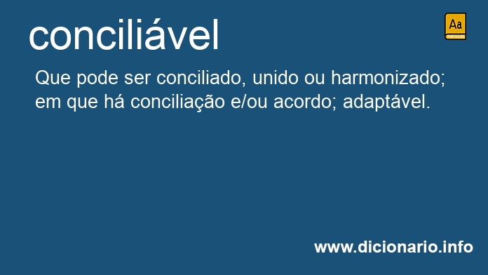 Significado de concilivel
