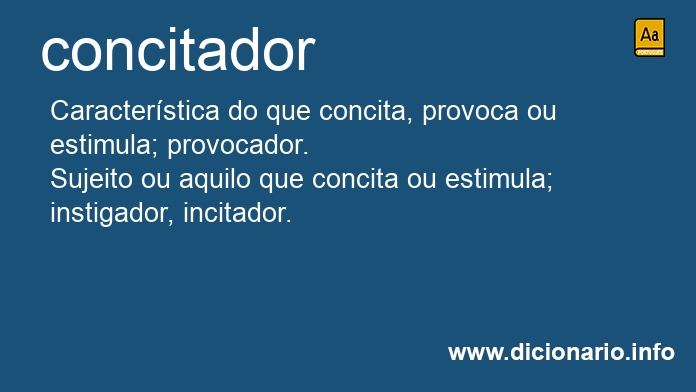 Significado de concitador