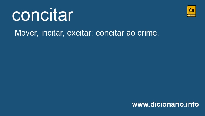 Significado de concitavam