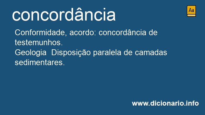 Significado de concordncias