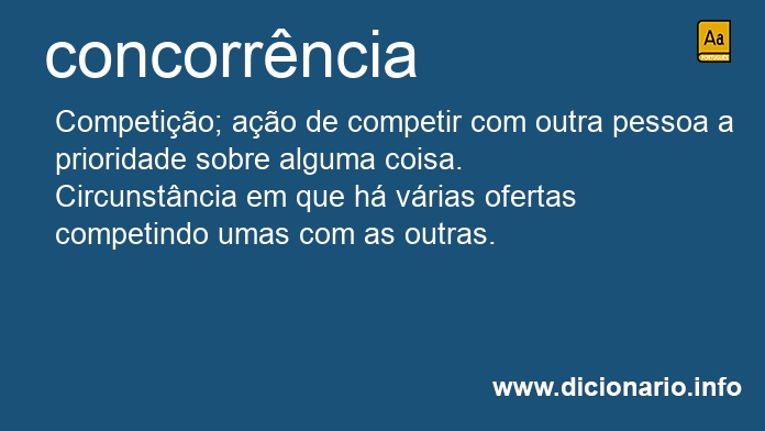 Significado de concorrncias