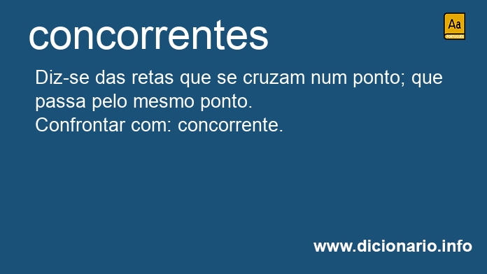 Significado de concorrentes