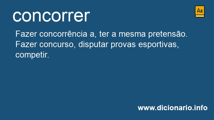 Significado de concorreis