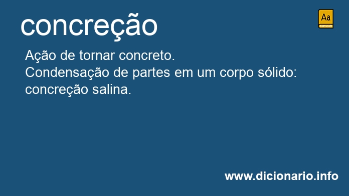 Significado de concreo