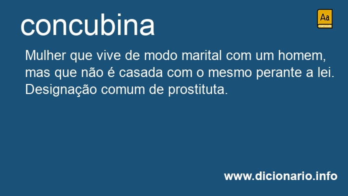 Significado de concubina