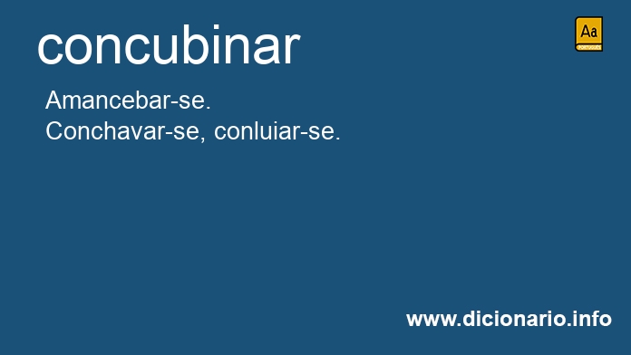 Significado de concubinar
