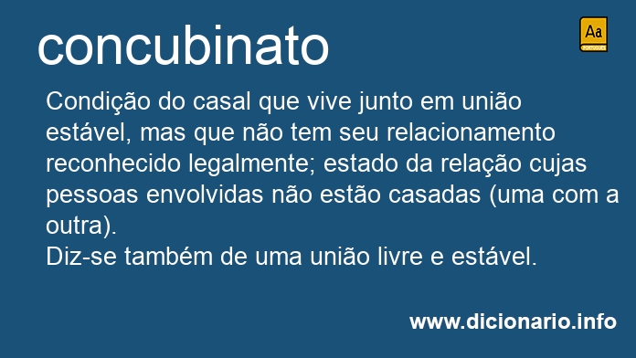 Significado de concubinatos