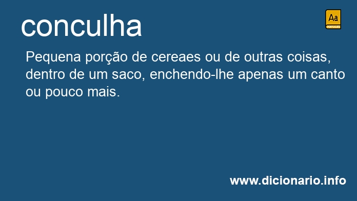 Significado de conculha