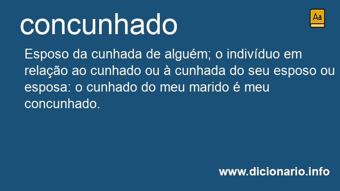 Significado de concunhado