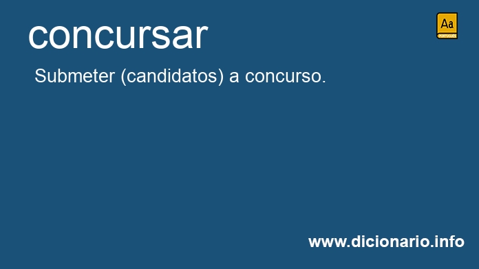 Significado de concursaste