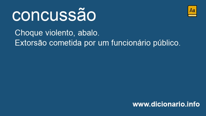 Significado de concusso