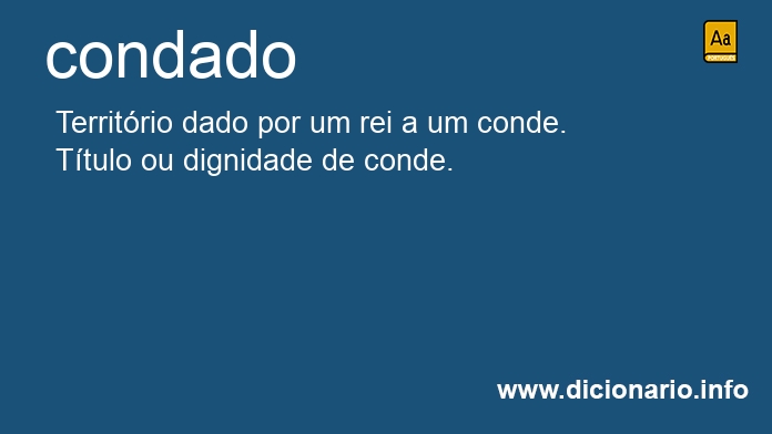 Significado de condado