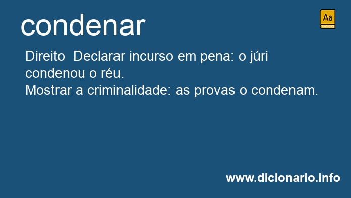 Significado de condena