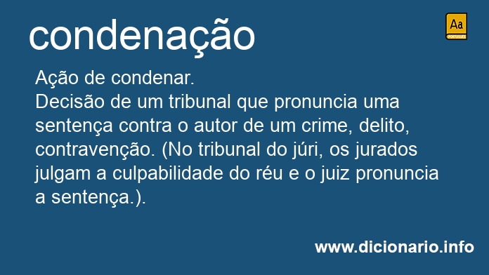 Significado de condenao