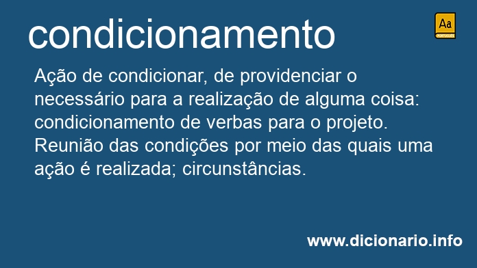 Significado de condicionamentos