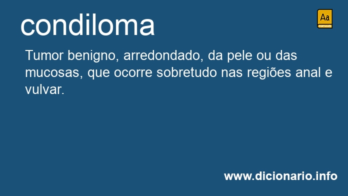 Significado de condiloma