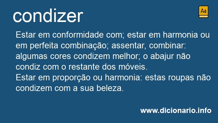 Significado de condize