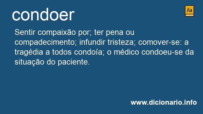 Significado de condoera