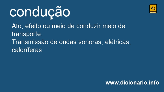 Significado de conduo