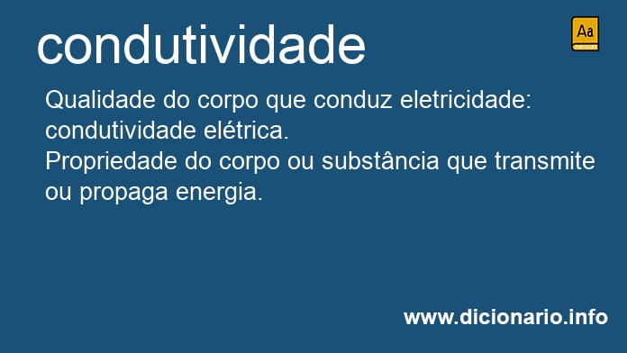 Significado de condutividade