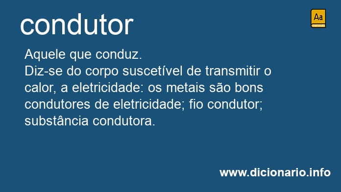 Significado de condutor