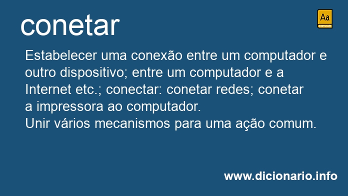 Significado de conetar