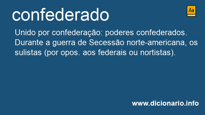 Significado de confederada