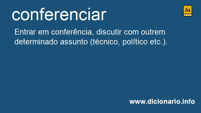 Significado de conferenciaram