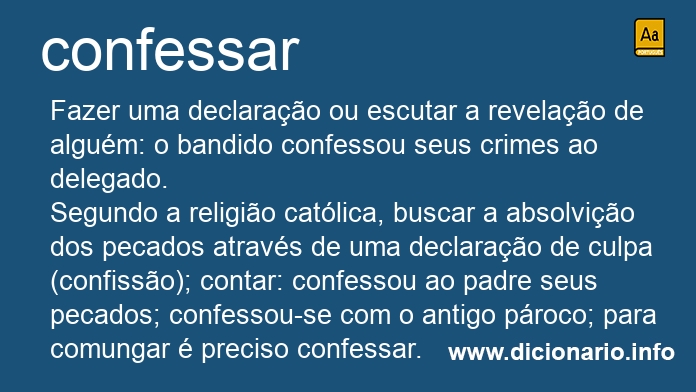 Significado de confessai