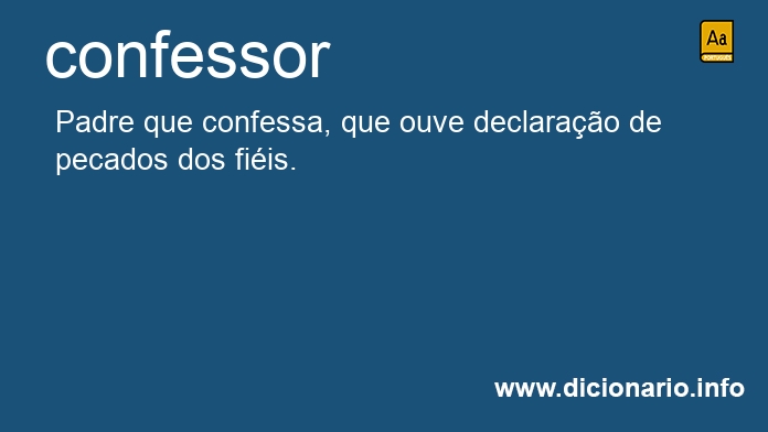 Significado de confessor