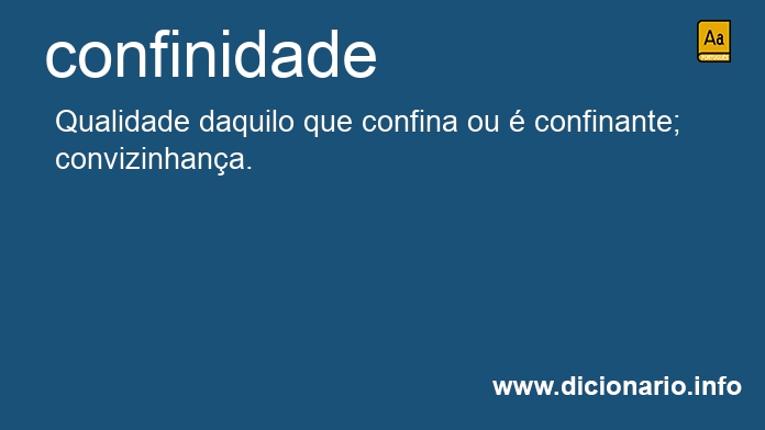Significado de confinidade