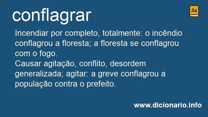 Significado de conflagrai