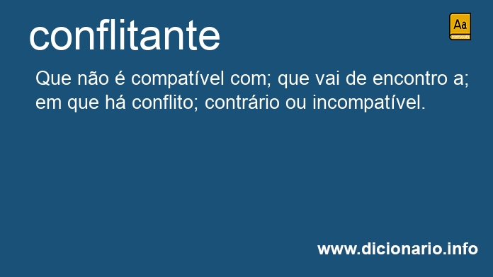 Significado de conflitante