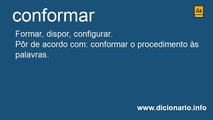 Significado de conformaram