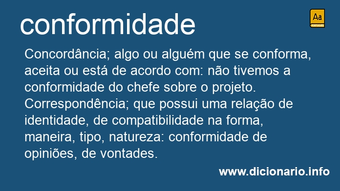 Significado de conformidades