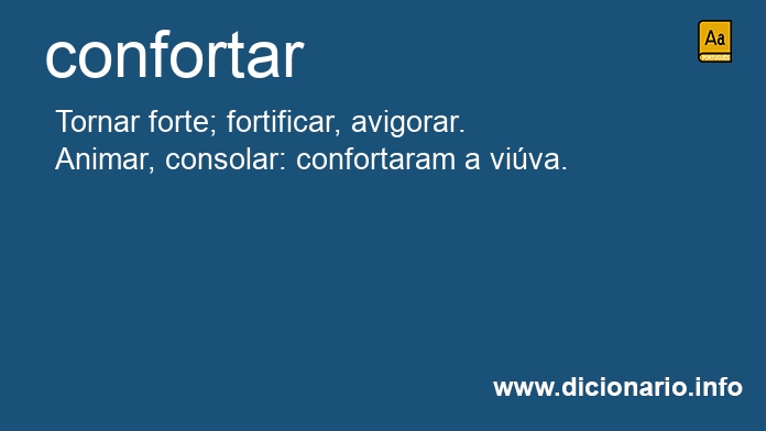 Significado de confortaro