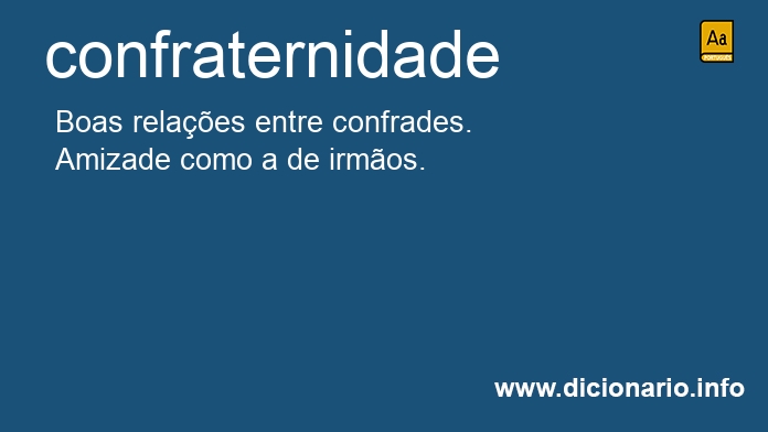 Significado de confraternidade