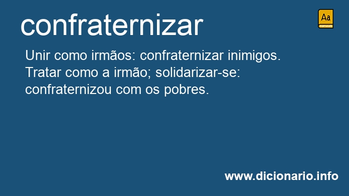 Significado de confraterniza