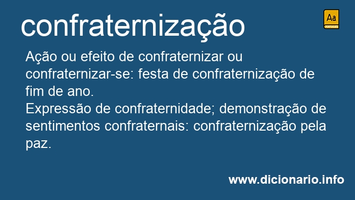 Significado de confraternizao