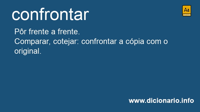 Significado de confrontars