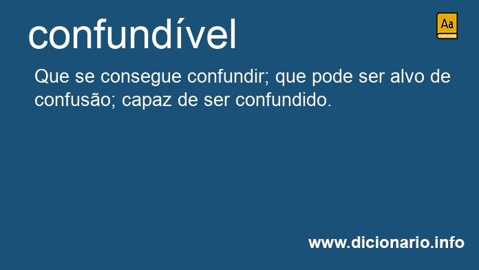 Significado de confundvel