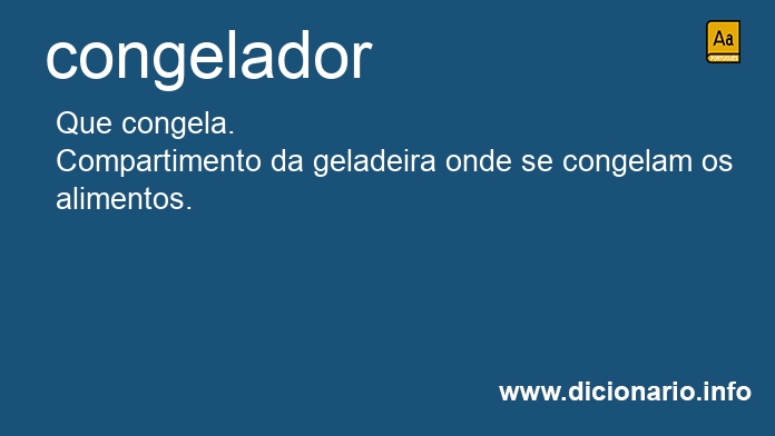 Significado de congelador