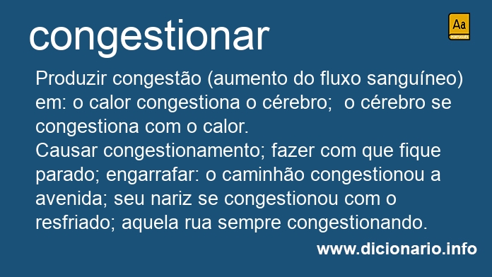 Significado de congestionara