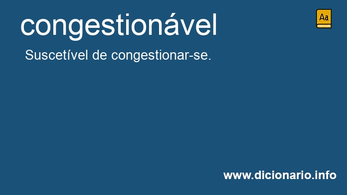 Significado de congestionvel
