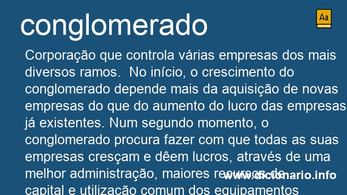Significado de conglomerado