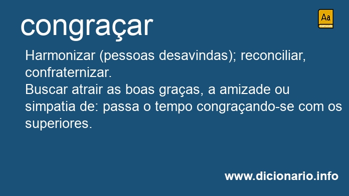 Significado de congraar