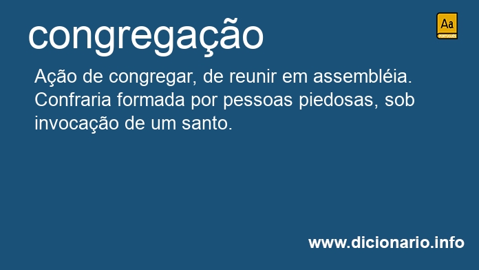 Significado de congregao