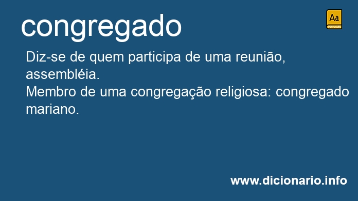 Significado de congregado