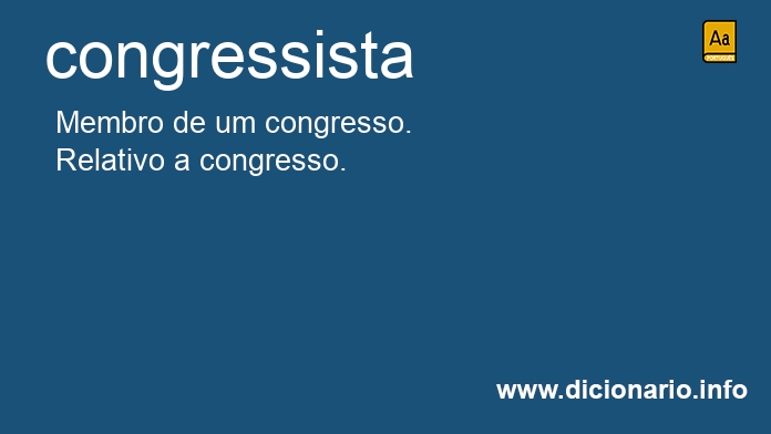 Significado de congressista