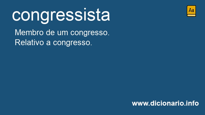 Significado de congressistas